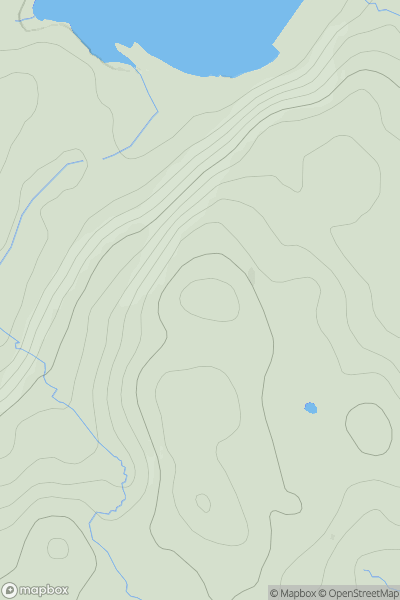 Thumbnail image for Tom Ard [Oban to Loch Fyne] showing contour plot for surrounding peak
